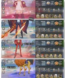 Mã 020 : 1 TK 4 SEVER VIP TƯỚNG 6 SAO